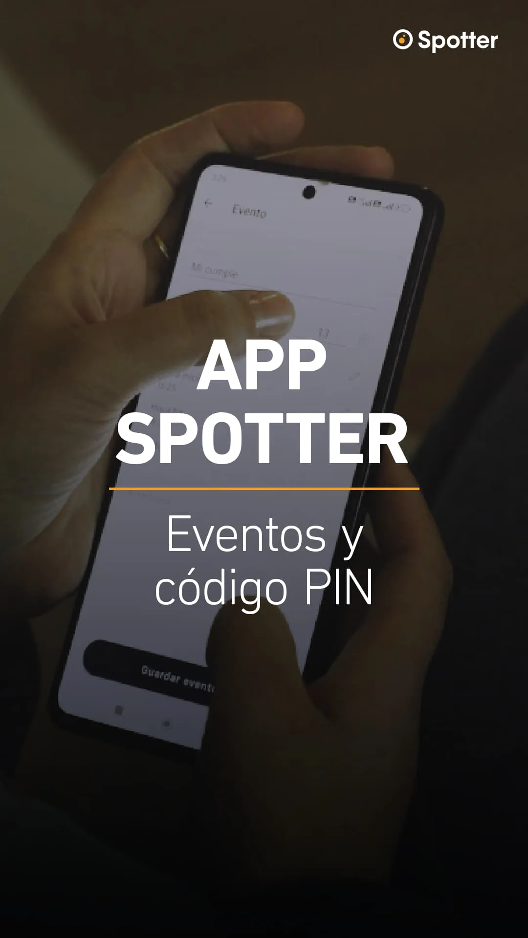 App móvil   Crear evento y código PIN